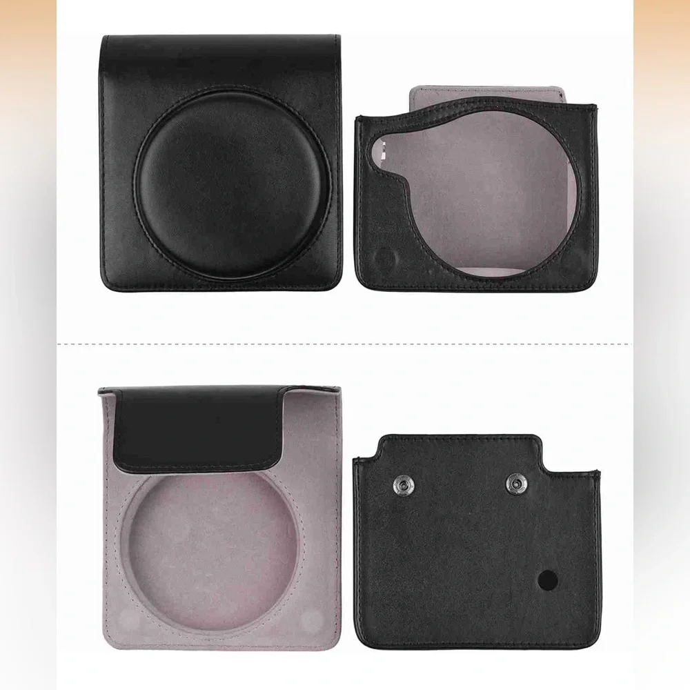 Fujifilm Instax Mini 8 Mini 8+ Mini 9 Instant Camera Leather Case W/ Strap